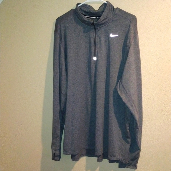 NIKE DRI-FIT RUNNING TOP 1/4 ZIP PULLOVER MEN'S SIZE XXL GRAY - Picture 1 of 7